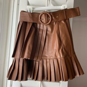 Zara leather skirt